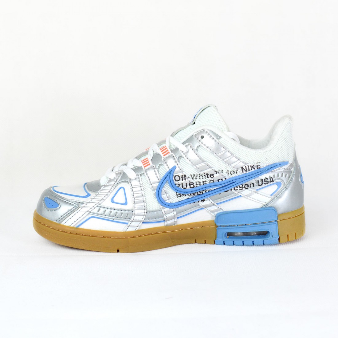 off white rubber dunk blue